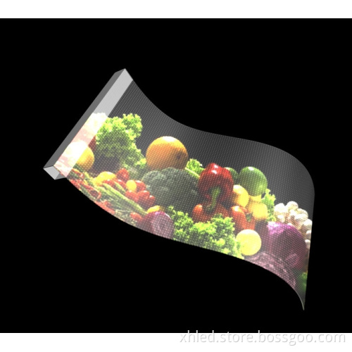 P8 Flexible LED Display for Glass Door Shopping Malls